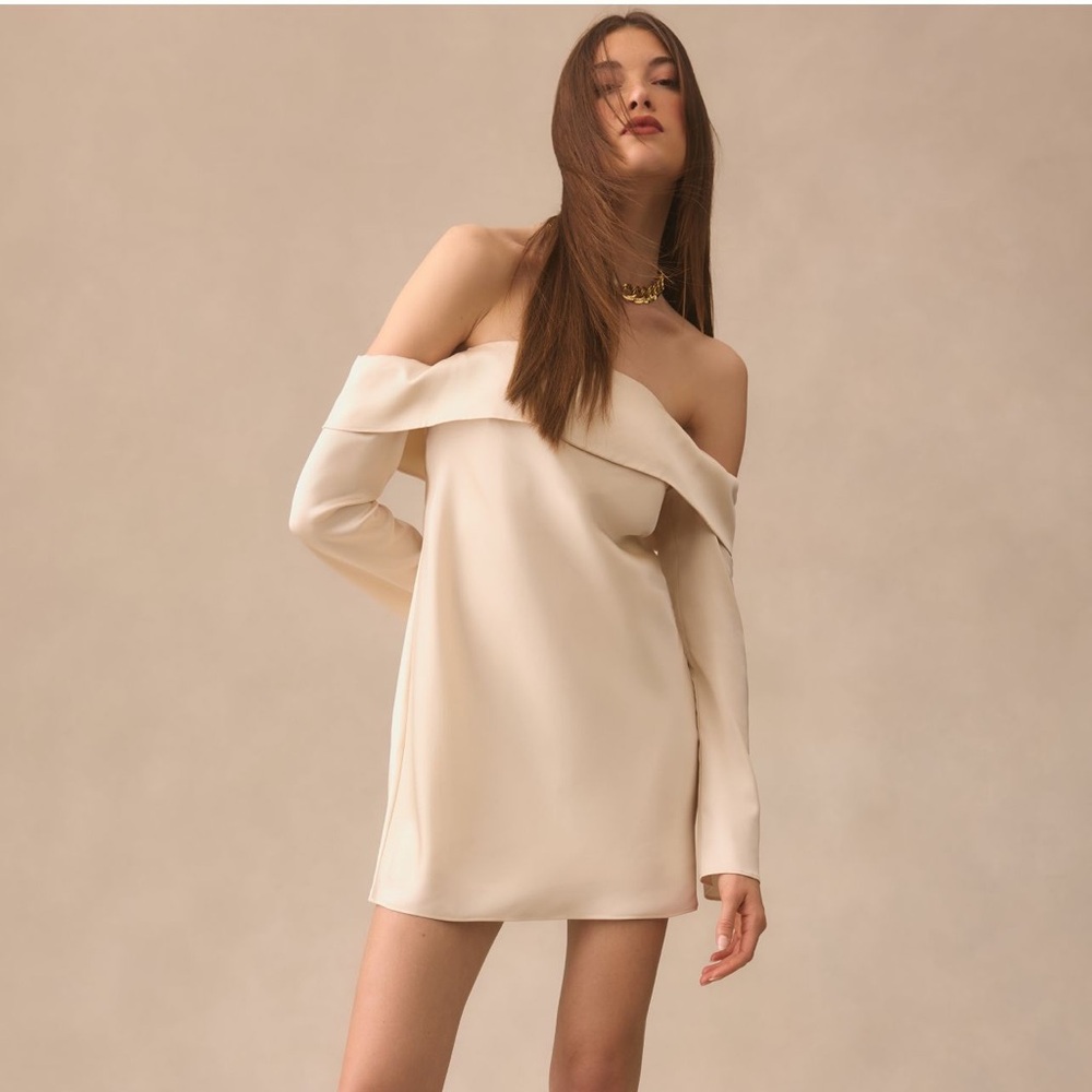 Reformation Maves Satin Dress